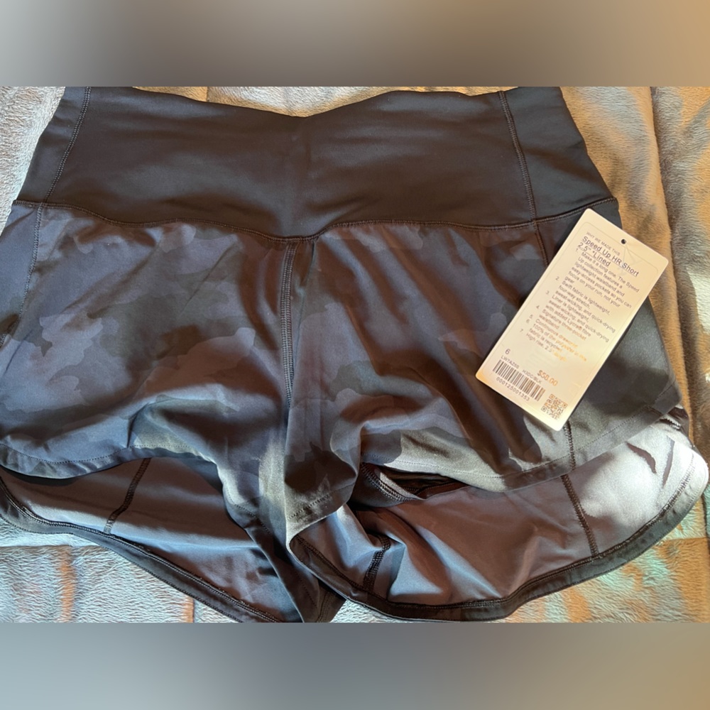 Lululemon speed up hr shorts2.5 lined size 6